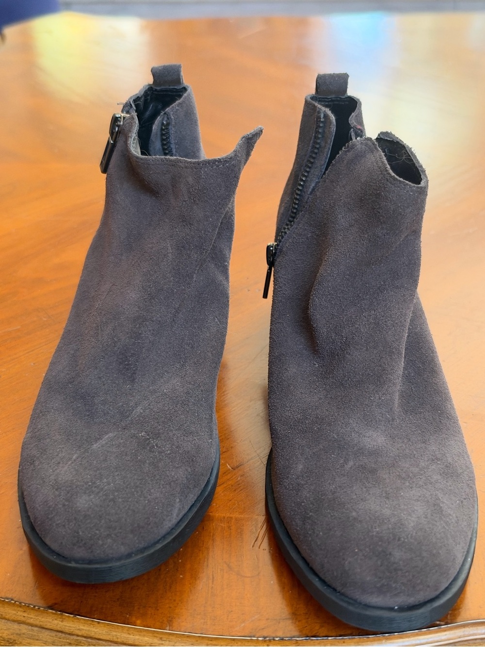 Kenneth Cole Suede Ankle Booties - Brown Size 8.5